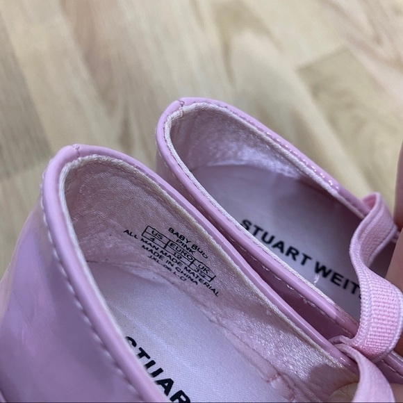 Stuart Weitzman Baby Bud Floral Toe Shoes Sz 4 - Picture 3 of 3